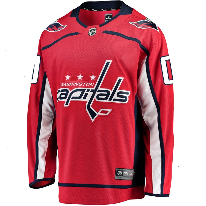 Washington Capitals Fanatics Branded Home Breakaway Custom Jersey - Red