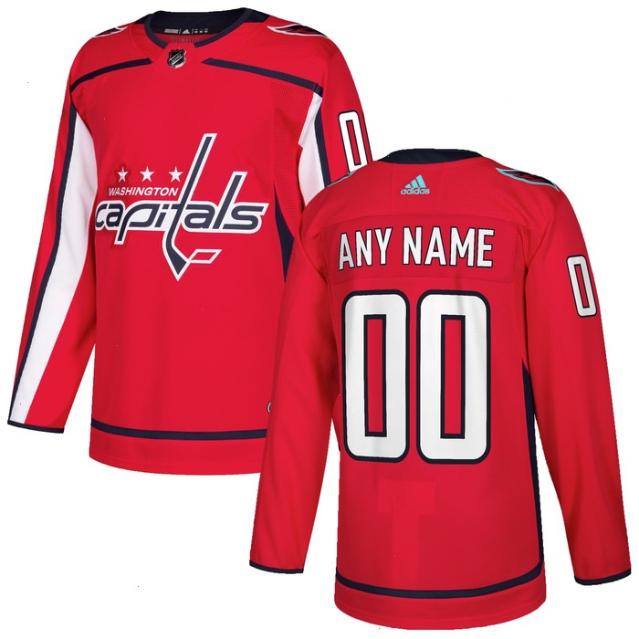 Washington Capitals adidas Authentic Custom Jersey - Red