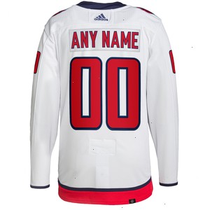 Washington Capitals adidas Away Primegreen Authentic Pro Custom Jersey - White