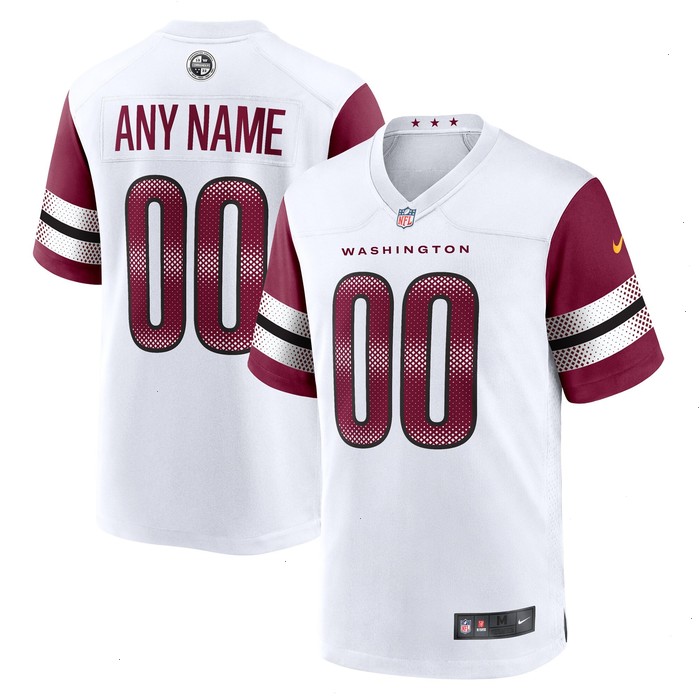 Washington Commanders Nike Game Custom Player Jersey - White