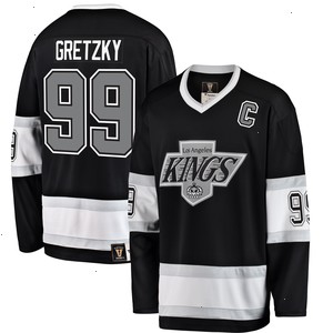 Wayne Gretzky Los Angeles Kings Fanatics Branded Premier Breakaway Retired Player Jersey - Black