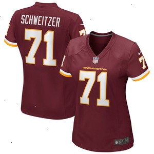 Wes Schweitzer Washington Football Team Nike Women's Game Player Jersey -Burgundy