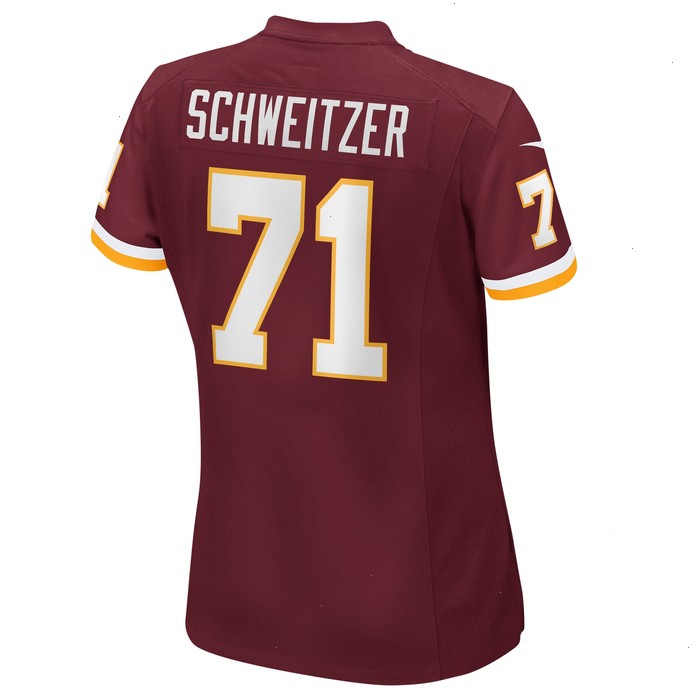 Wes Schweitzer Washington Football Team Nike Women's Game Player Jersey -Burgundy