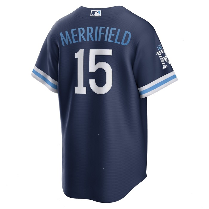 Whit Merrifield Kansas City Royals Nike 2022 City Connect Replica Player Jersey - Navy