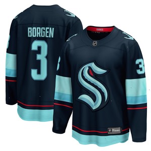 Will Borgen Seattle Kraken Fanatics Branded Home Breakaway Player Jersey - Deep Sea Blue