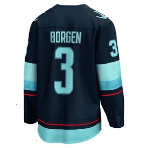 Will Borgen Seattle Kraken Fanatics Branded Home Breakaway Player Jersey - Deep Sea Blue