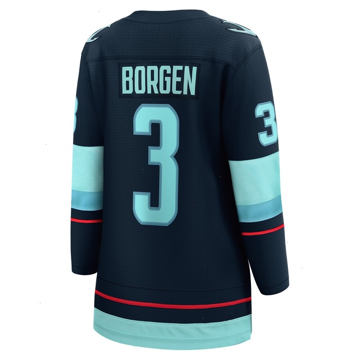 Will Borgen Seattle Kraken Fanatics Branded Women's Home Breakaway Player Jersey - Deep Sea Blue