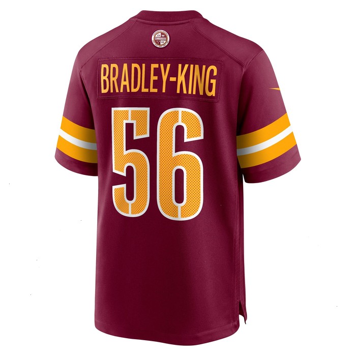 Will Bradley-King Washington Commanders Nike Game Player Jersey - Burgundy