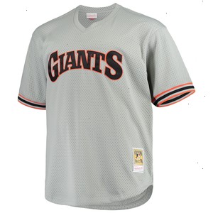 Will Clark San Francisco Giants Mitchell & Ness Big & Tall Cooperstown Collection Mesh Batting Practice Jersey - Gray