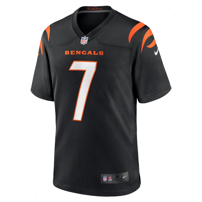 Will Grier Cincinnati Bengals Nike Team Game Jersey - Black V1