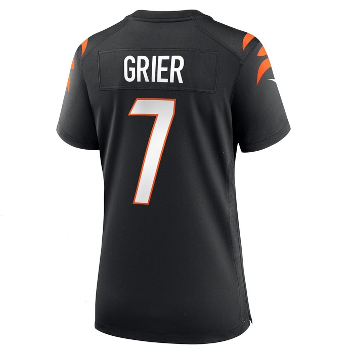 Will Grier Cincinnati Bengals Nike Women's Team Game Jersey - Black V1