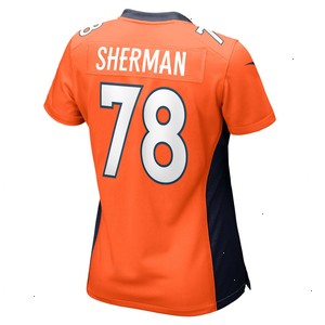 William Sherman Denver Broncos Nike Women's Team Game Jersey - Orange