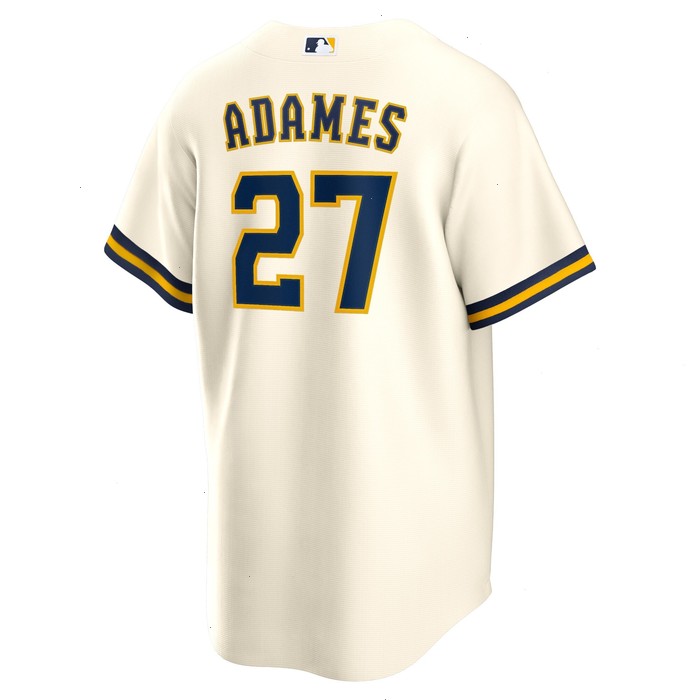 Willy Adames Milwaukee Brewers Nike Replica Player Jersey - White