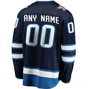 Winnipeg Jets Fanatics Branded Home Breakaway Custom Jersey - Blue