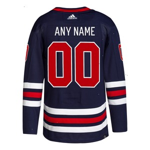 Winnipeg Jets adidas 2021/22 Alternate Primegreen Authentic Pro Custom Jersey - Navy