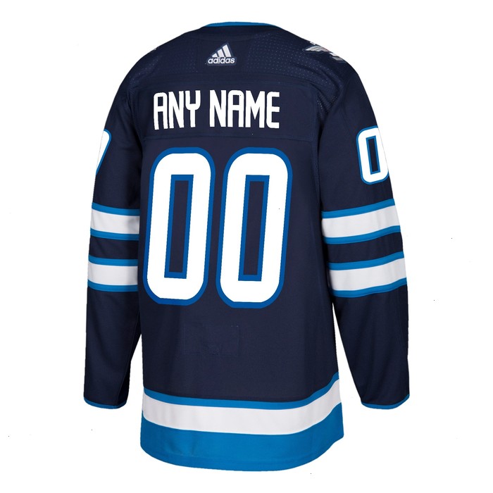 Winnipeg Jets adidas Authentic Custom Jersey - Navy