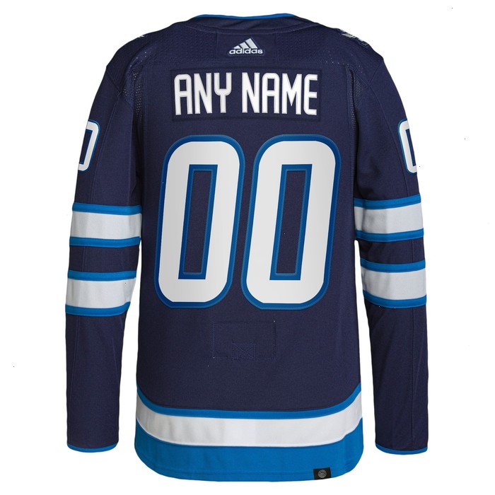 Winnipeg Jets adidas Home Authentic Pro Custom Jersey - Navy