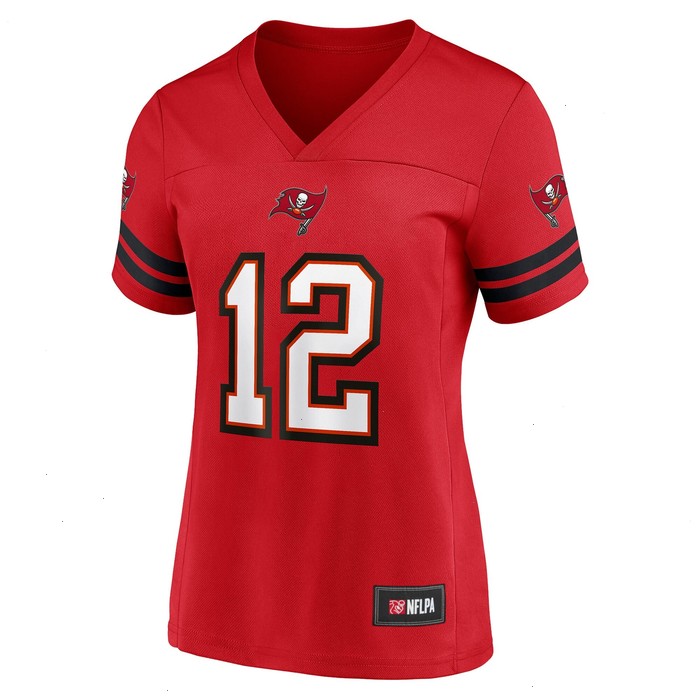 Women's Tom Brady Red Tampa Bay Buccaneers Game Time Player Jersey