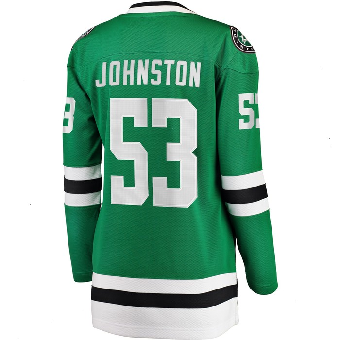 Wyatt Johnston Dallas Stars Fanatics Branded Women's Home Breakaway Player Jersey - Kelly Green