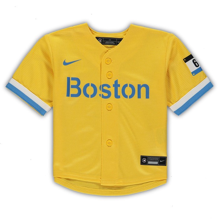 Xander Bogaerts Boston Red Sox Nike Infant City Connect Script Replica Jersey - Gold