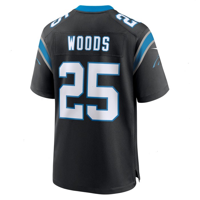 Xavier Woods Carolina Panthers Nike Team Game Jersey - Black