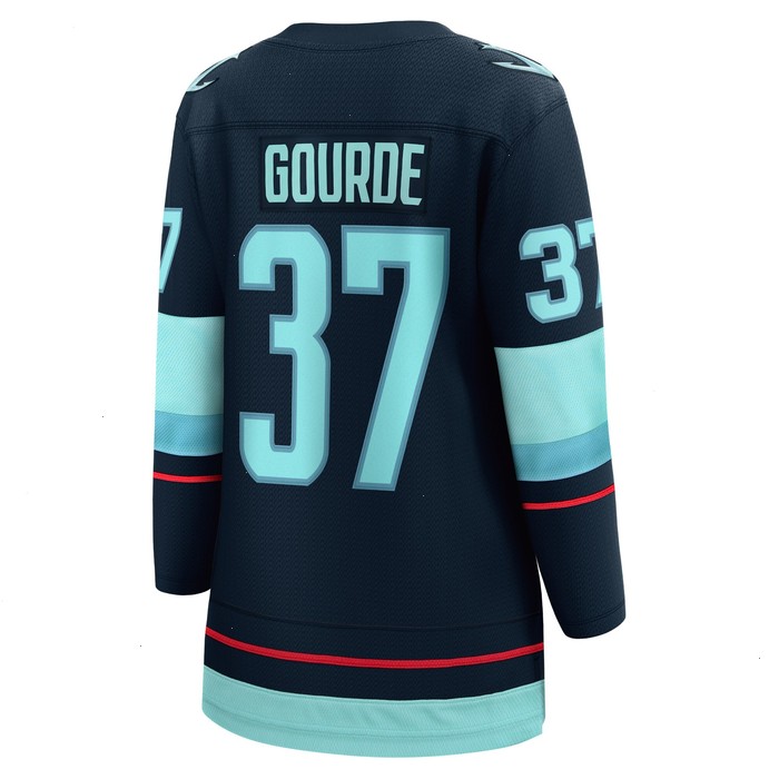 Yanni Gourde Seattle Kraken Fanatics Branded Women's Home Breakaway Player Jersey - Navy