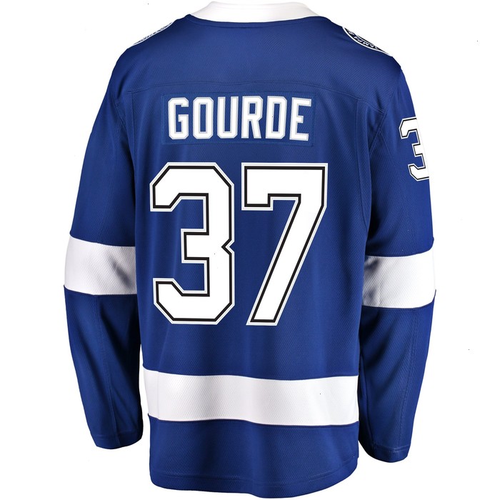 Yanni Gourde Tampa Bay Lightning Fanatics Branded Home Breakaway Player Jersey - Blue