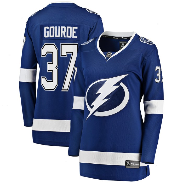 Yanni Gourde Tampa Bay Lightning Fanatics Branded Women's Breakaway Player Jersey - Blue