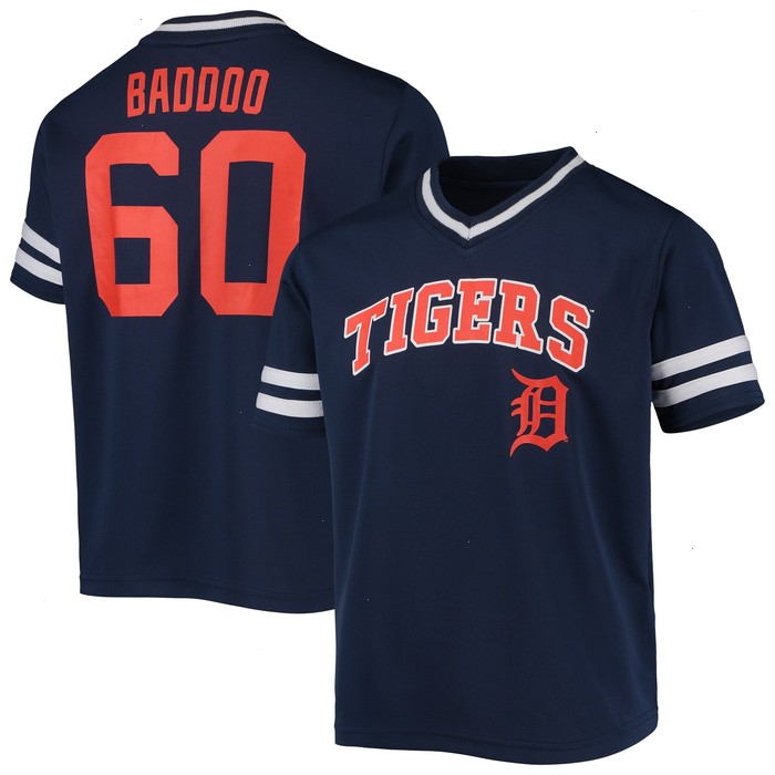 Youth Akil Baddoo Navy Detroit Tigers Player Logo Jersey