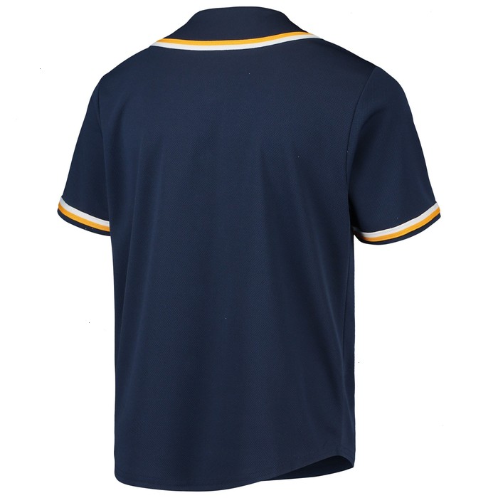 Youth Navy Milwaukee Brewers MLB Team Jersey