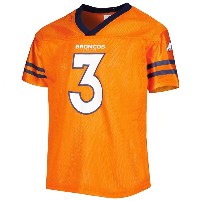 Youth Russell Wilson Orange Denver Broncos Player Jersey