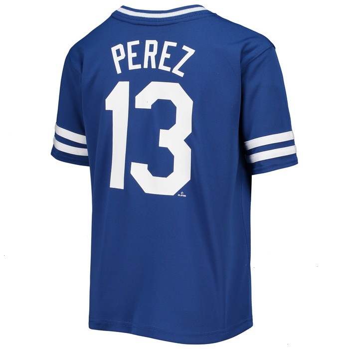 Youth Salvador Perez Royal Kansas City Royals Player Logo Jersey