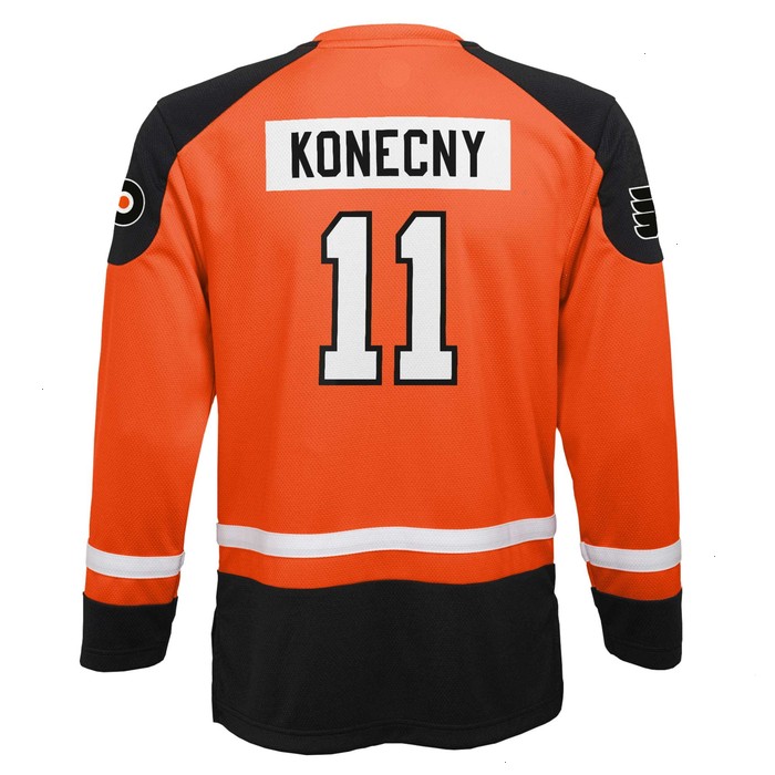 Youth Travis Konecny Orange Philadelphia Flyers Player Jersey