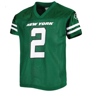 Youth Zach Wilson Green New York Jets Player Jersey