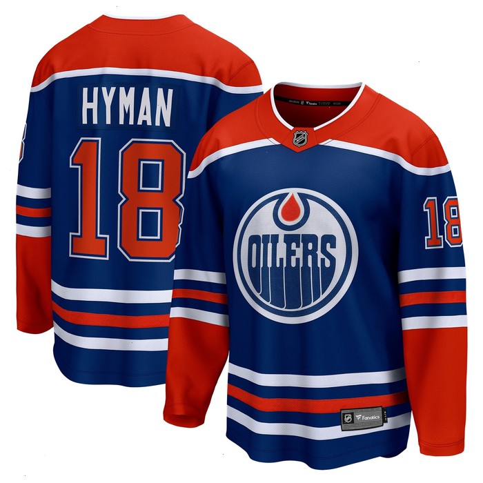 Zach Hyman Edmonton Oilers Fanatics Branded Home Breakaway Player Jersey - Royal