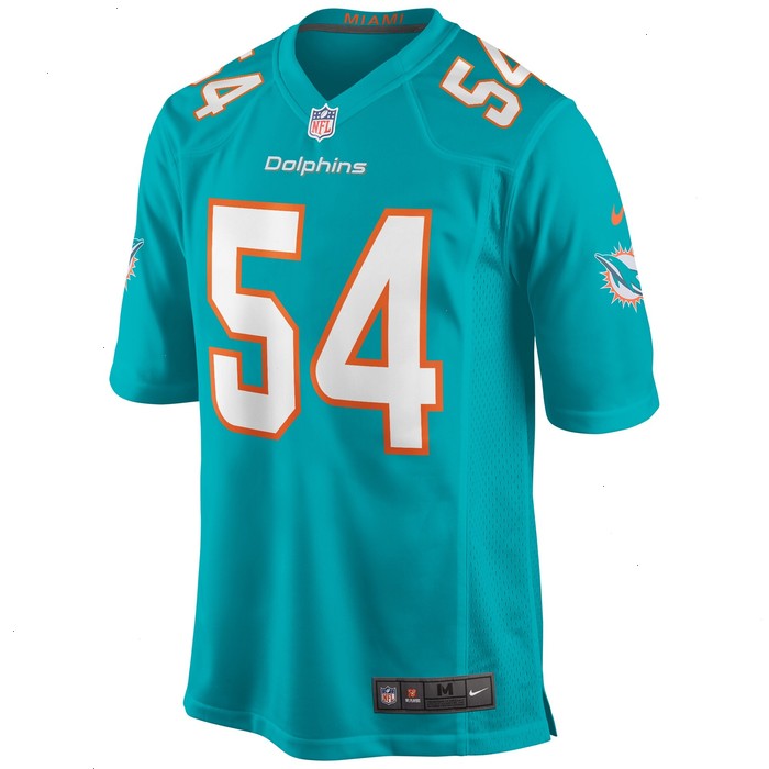 Zach Thomas Miami Dolphins Nike Game Retired Player Jersey - Aqua