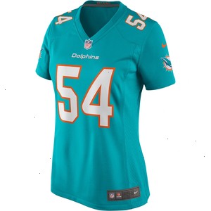 Zach Thomas Miami Dolphins Nike Women's Game Retired Player Jersey - Aqua