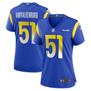 Zach VanValkenburg Los Angeles Rams Nike Women's Team Game Jersey - Royal