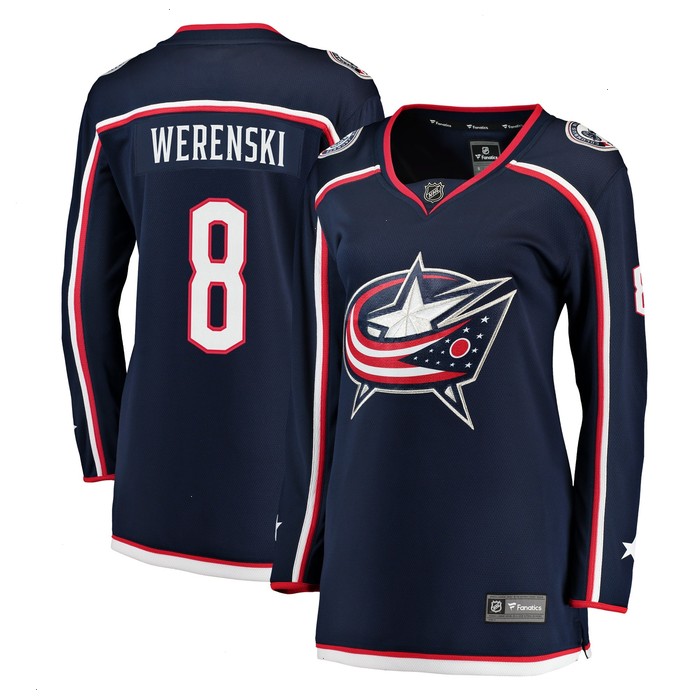 Zach Werenski Columbus Blue Jackets Fanatics Branded Women's Breakaway Jersey - Navy