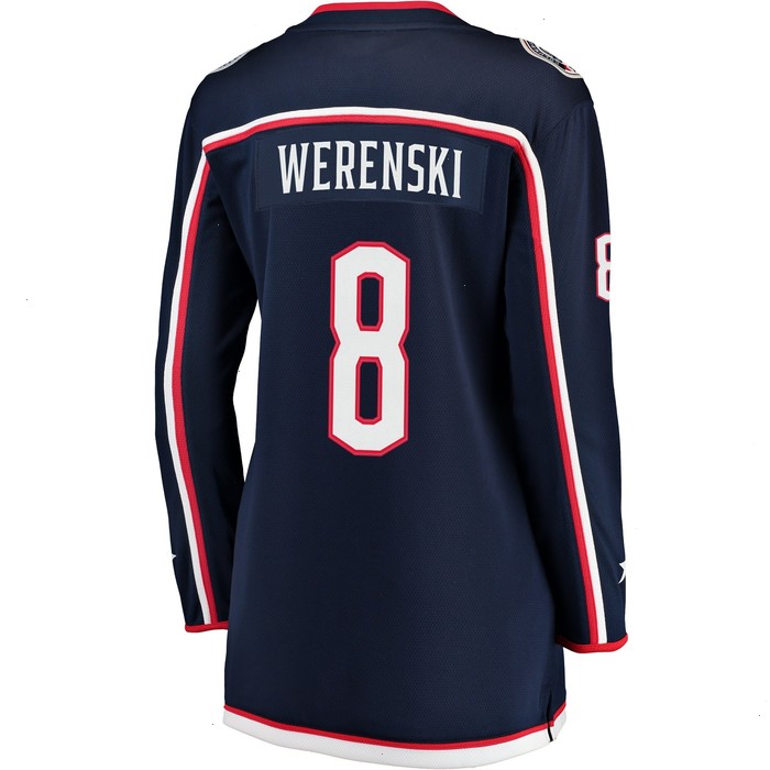 Zach Werenski Columbus Blue Jackets Fanatics Branded Women's Breakaway Jersey - Navy