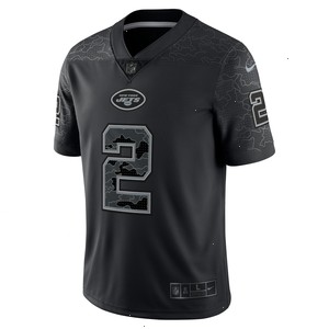 Zach Wilson New York Jets Nike RFLCTV Limited Jersey - Black