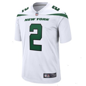 Zach Wilson New York Jets Nike White Game Jersey - White