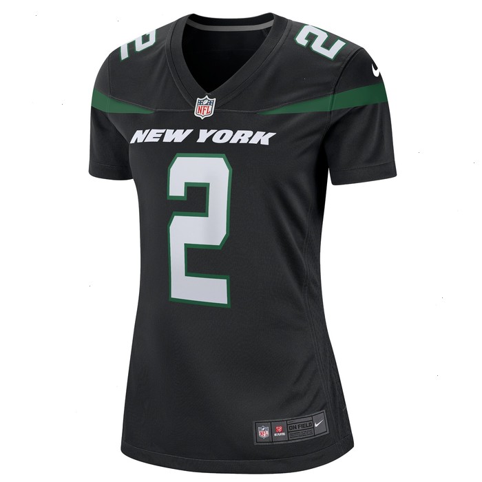 Zach Wilson New York Jets Nike Women's Player Jersey - Black