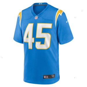 Zander Horvath Los Angeles Chargers Nike Game Jersey - Powder Blue